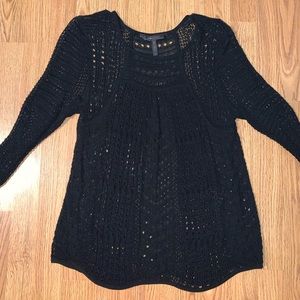 BCBGmaxazria black lace sweater